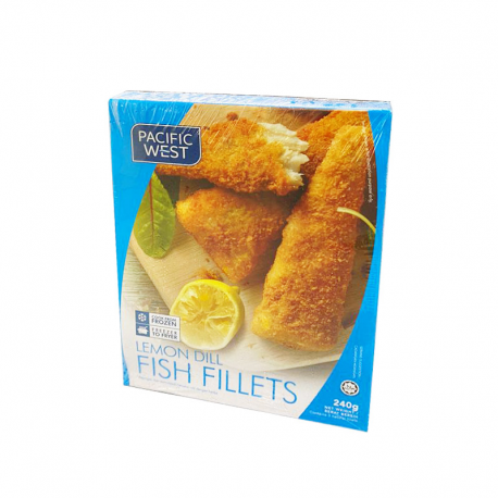 P.West Crumbed Fish Fillet Lemondill 240gm