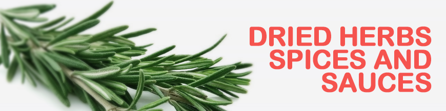 Dried Herbs, Spices and Sauces